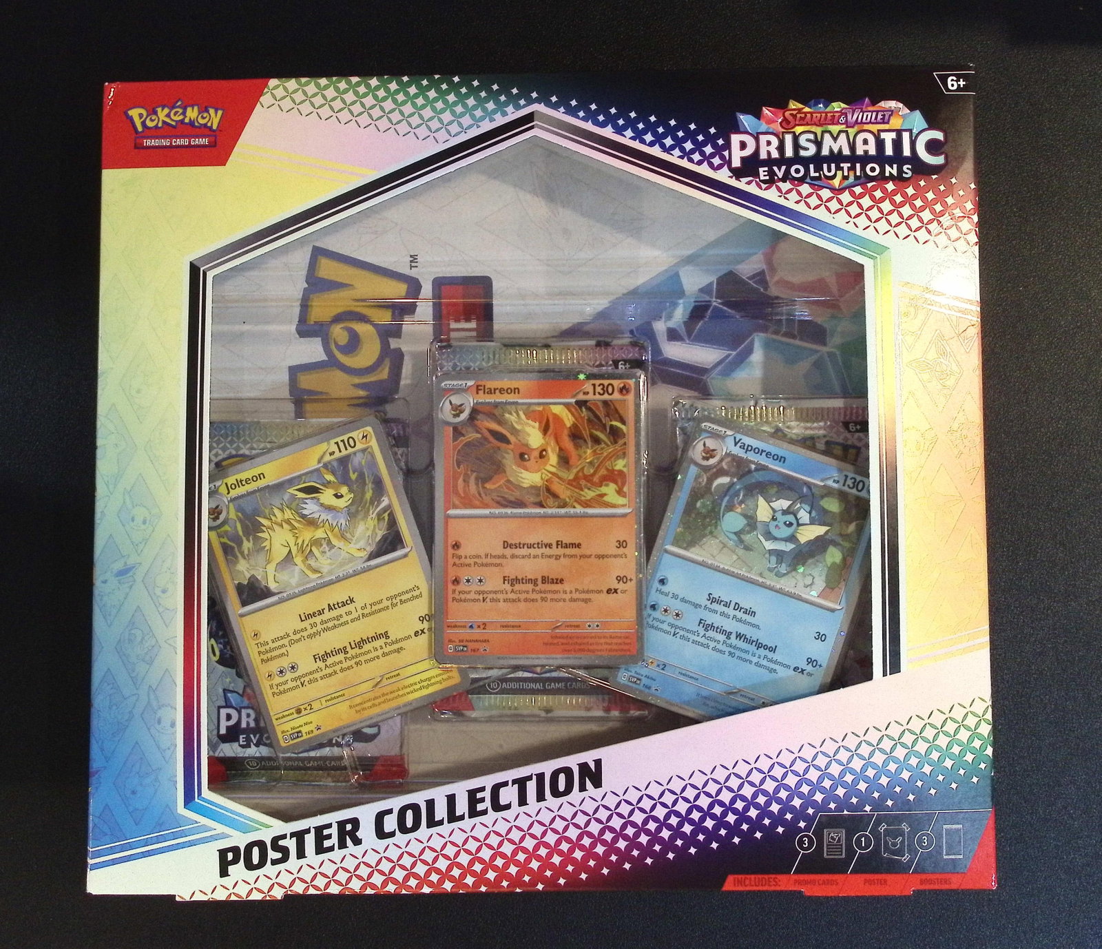 Prismatic Evolutions Poster Collection 3 Booster Packs & 1 Promo Card (1 of 2)