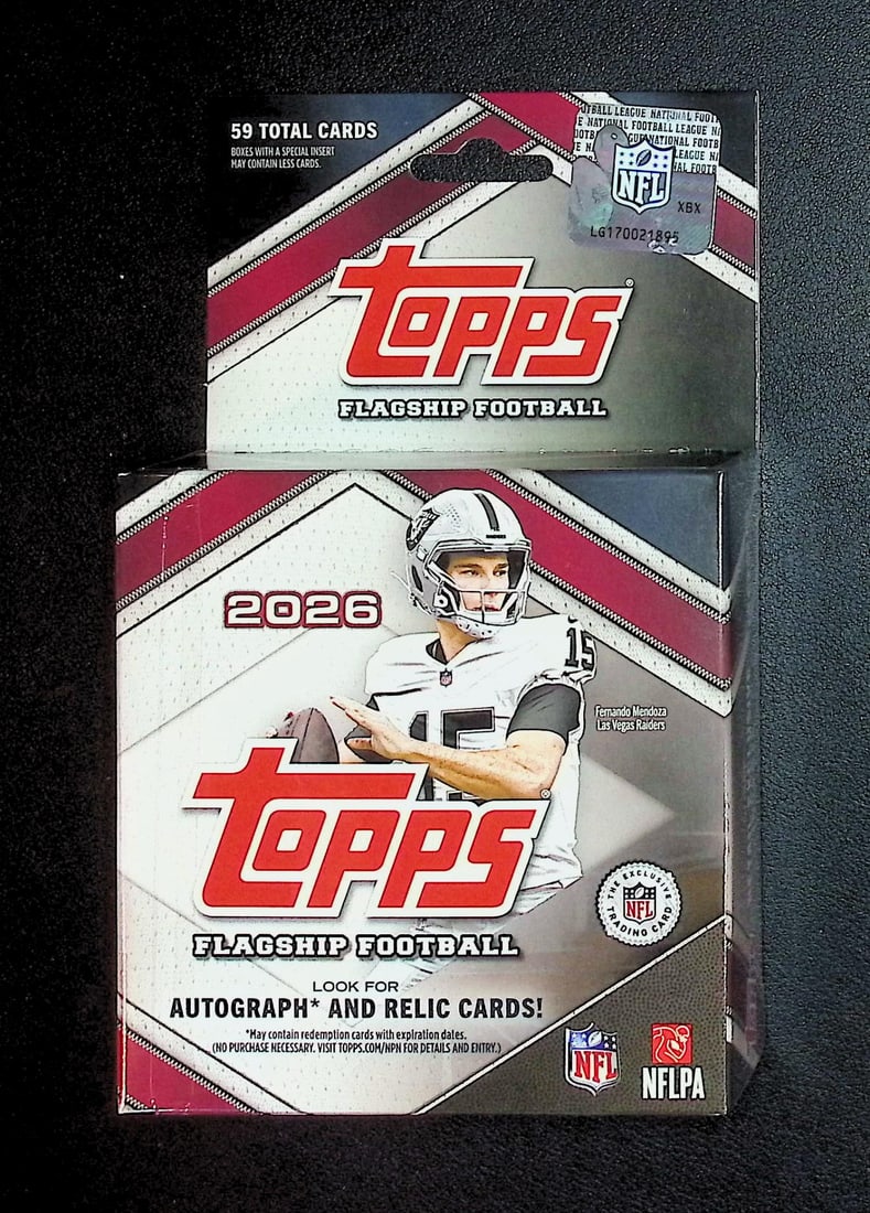 2026 Topps Flagship Football Hanger Box: Topps Football NFL Trading & Sports Cards, Refractors, Prism Refractors, X-Fractors, Sports Cards for Sale Near Me, Super Bowl & Hall of Fame Players, Autographs, SP, SSP, Valuable Auction Memorabilia
