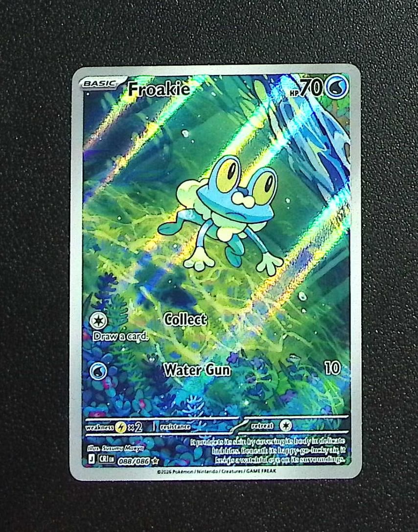 Pokemon Chaos Rising Froakie Illustration Rare #88: Pokemon Trading Card Game Cards, Charizard, Pikachu, Mewtwo, Reverse Holo, Holo Rare, Secret Rare Cards, Full Art Cards, Eevee, Ultra Rare Card, Illustration Rare, Special Illustration Rare SIR