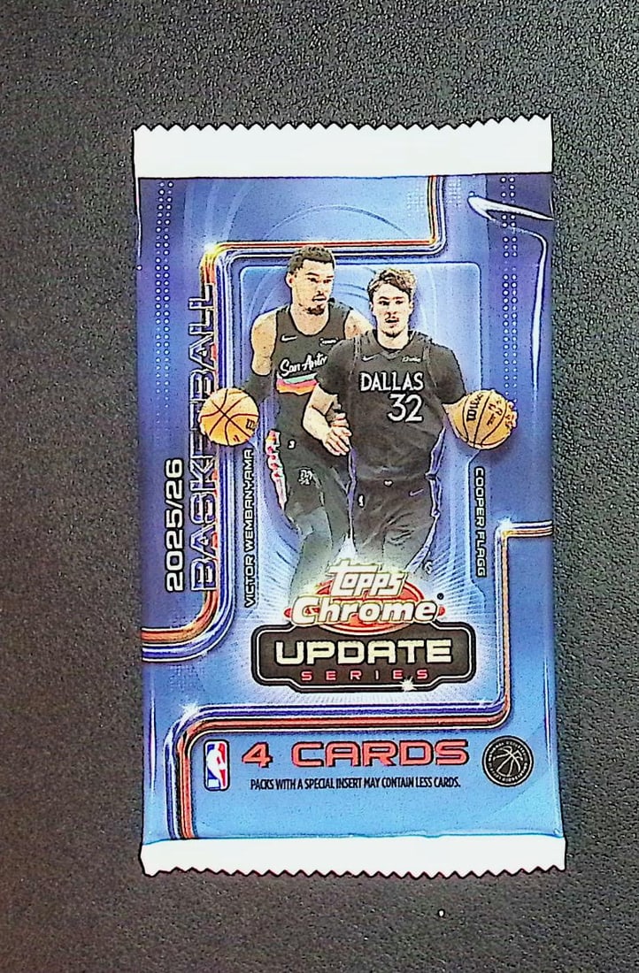 2025 Topps Chrome Update Series Basketball BLASTER BOX PACK - Cooper Flagg Rookie Card (1 of 1)