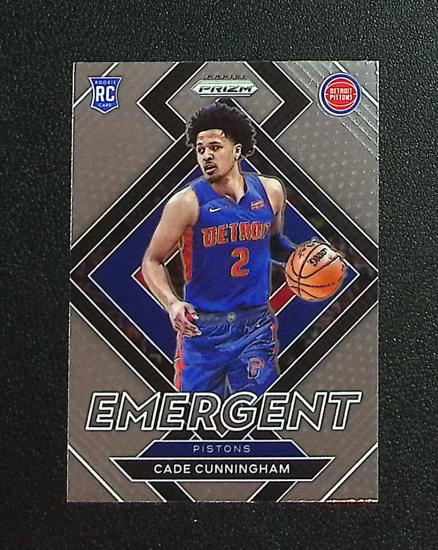 Cade Cunningham Rookie Card Emergent 2021-22 Panini Prizm #22 Detroit Pistons (1 of 2)
