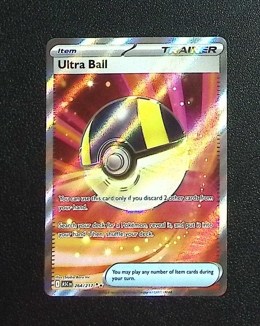 Pokemon Ascended Heroes Ultra Ball Ultra Rare #264: Pokemon Trading Card Game Cards, Charizard, Pikachu, Mewtwo, Reverse Holo, Holo Rare, Secret Rare Cards, Full Art Cards, Eevee, Ultra Rare Card, Illustration Rare, Special Illustration Rare SIR