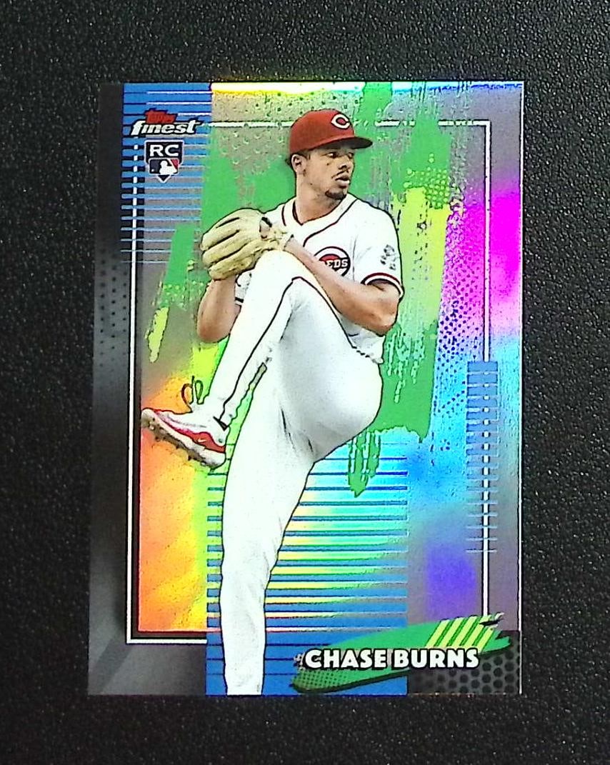 Chase Burns Rookie Card Refractor 2026 Topps Finest #76 Cincinnati Reds: Topps, Bowman, & Fanatics Baseball MLB Trading & Sports Cards, Sports Cards for Sale Near Me, World Series & Hall of Fame Players Memorabilia, Refractors, X-Fractors, Numbered, SP, SSP, Valuable Aucti