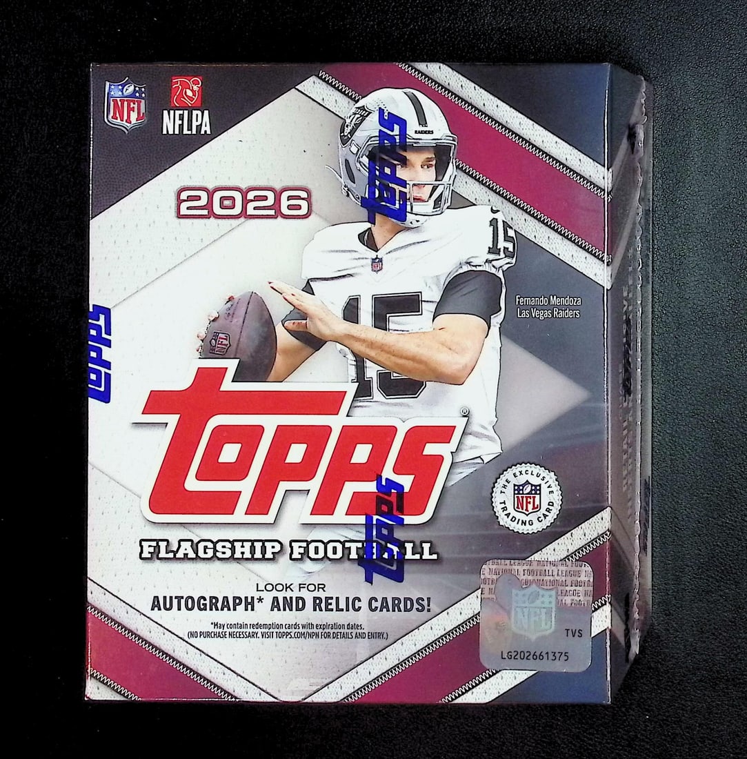 2026 Topps Flagship Football MEGA Box: Topps Football NFL Trading & Sports Cards, Refractors, Prism Refractors, X-Fractors, Sports Cards for Sale Near Me, Super Bowl & Hall of Fame Players, Autographs, SP, SSP, Valuable Auction Memorabilia