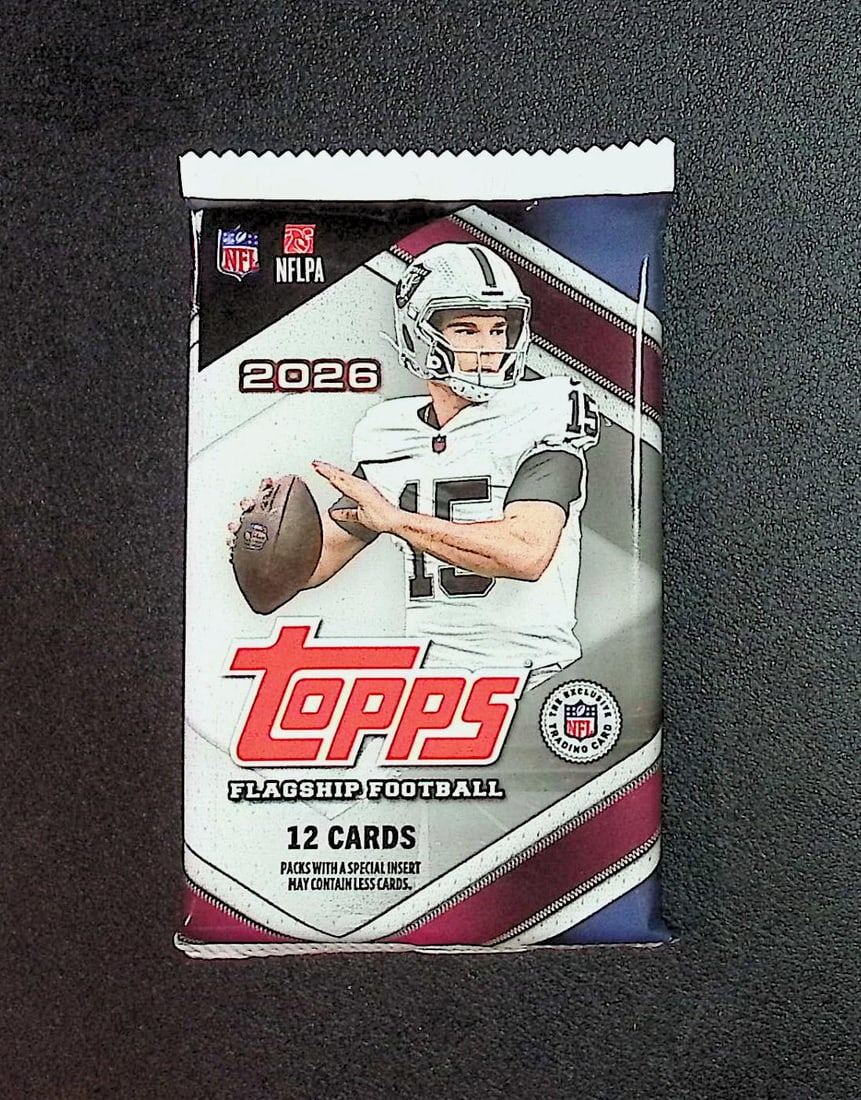 2026 Topps Flagship Football BLASTER Box Pack: Topps Football NFL Trading & Sports Cards, Refractors, Prism Refractors, X-Fractors, Sports Cards for Sale Near Me, Super Bowl & Hall of Fame Players, Autographs, SP, SSP, Valuable Auction Memorabilia