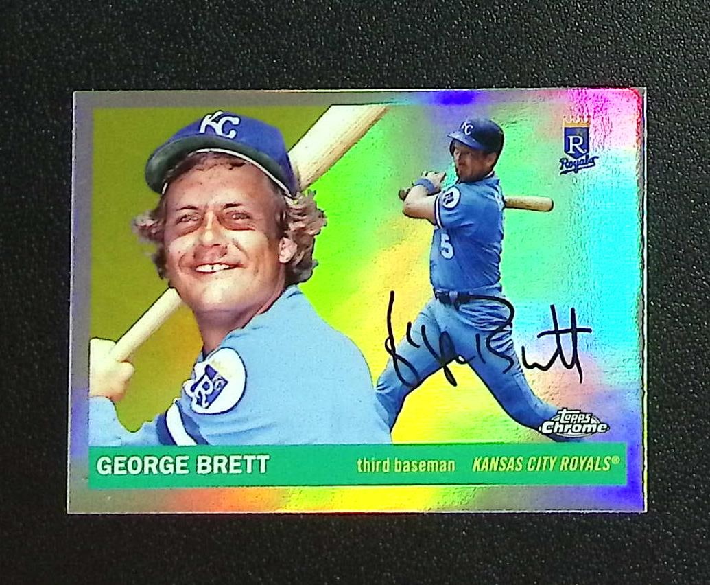 George Brett Refractor 2025 Topps Chrome Platinum #429 Kansas City Royals: Topps, Bowman, & Fanatics Baseball MLB Trading & Sports Cards, Sports Cards for Sale Near Me, World Series & Hall of Fame Players Memorabilia, Refractors, X-Fractors, Numbered, SP, SSP, Valuable Aucti