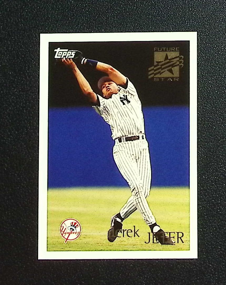 Derek Jeter Future Star 1996 Topps #219 New York Yankees: Topps, Bowman, & Fanatics Baseball MLB Trading & Sports Cards, Sports Cards for Sale Near Me, World Series & Hall of Fame Players Memorabilia, Refractors, X-Fractors, Numbered, SP, SSP, Valuable Aucti