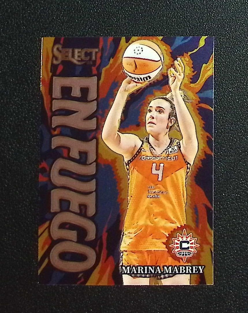 Marina Mabrey En Fuego 2024 Select WNBA #9 Connecticut Sun: Panini, Donruss Optic, Donruss Select, Prizm, Mosaic, Contenders, Revolution, Phoenix, NBA Hoops, Rookie NFL Sports Trading Cards, Silver, SP, SSP, Wave Prizms, Numbered Cards, Basketball sports Cards