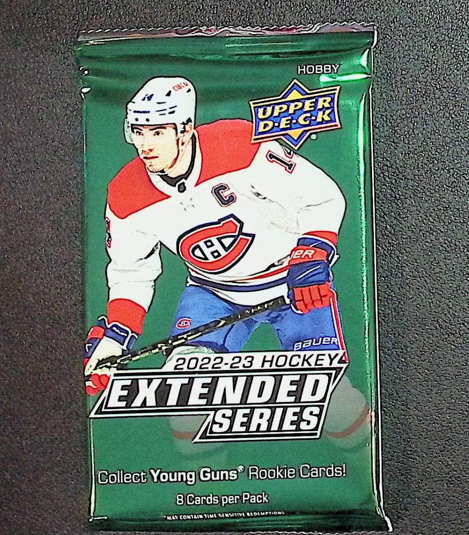 2022-23 Upper Deck EXTENDED SERIES Hockey HOBBY BOX PACK - Collect Young Guns Rookie Cards: Upper Deck Hockey NHL Trading & Sports Cards, Sports Cards for Sale Near Mr, Auction Memorabilia Lots For Sale on Line, Base Retro Variation Cards NHL Trading Cards Stanley Cup Connor McDavid Alex Ove