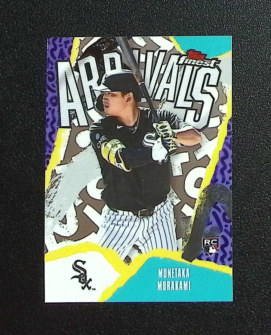 Munetaka Murakami Rookie Card Arrivals 2026 Topps Finest #A-26 Chicago White Sox: Topps, Bowman, & Fanatics Baseball MLB Trading & Sports Cards, Sports Cards for Sale Near Me, World Series & Hall of Fame Players Memorabilia, Refractors, X-Fractors, Numbered, SP, SSP, Valuable Aucti