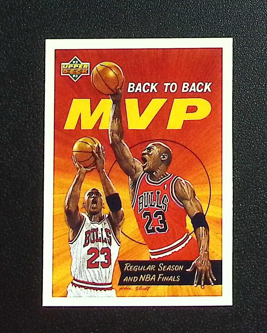 Michael Jordan Back to Back MVP 1992-93 Upper Deck #67 Chicago Bulls (1 of 2)
