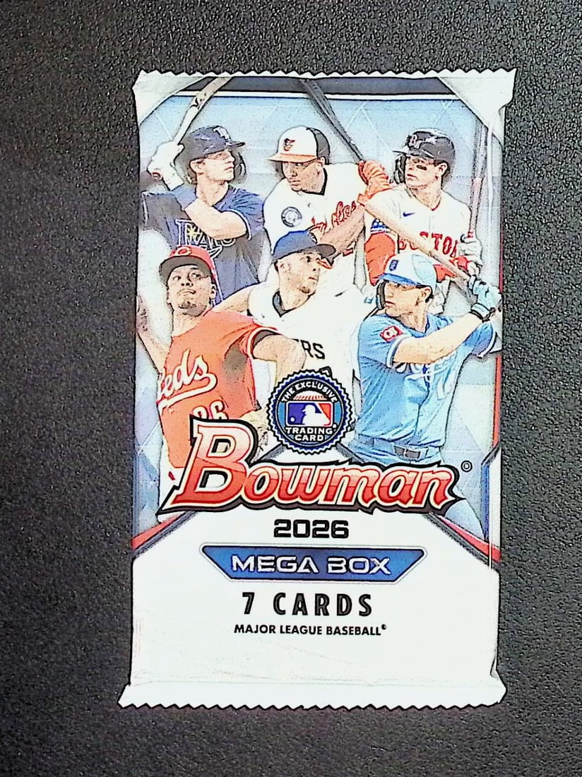 2026 Bowman Baseball Cards MEGA BOX PACK, Roman Anthony Rookie Card, Konnor Griffin Prospect: Set Rookies Include: Cooper Flagg, Kon Knuepple, V.J. Edgecombe, & Carter Bryant. Bowman Basketball NBA Trading & Sports Cards, Sports Cards for Sale Near Me, Champion and Hall of Fame Players, Auctio