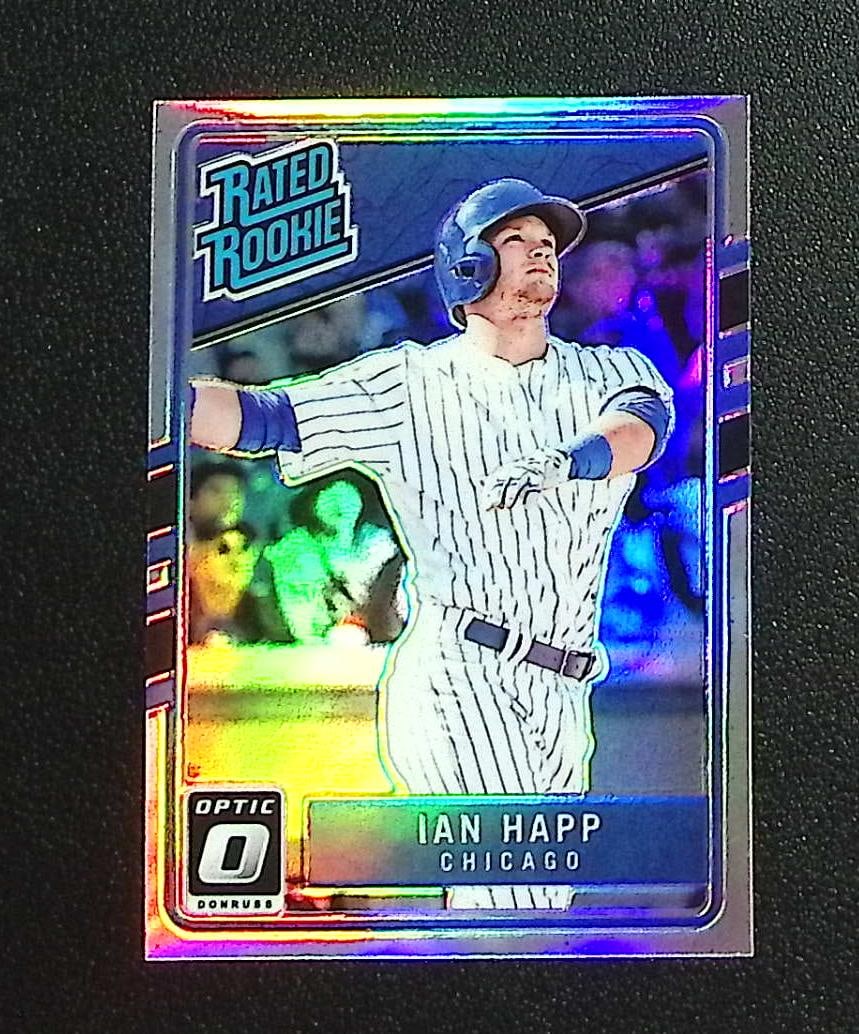 Ian Happ Rookie Card Holo Prizm 2017 Donruss Optic #40 Chicago Cubs: Panini, Donruss, & Donruss Optic Baseball MLB Trading & Sports Cards, Sports Cards for Sale Near Me, Prizm, Mosaic, Select, SP, SSP, Auction Memorabilia Lots for Sale On Line, World Series & Hall of F