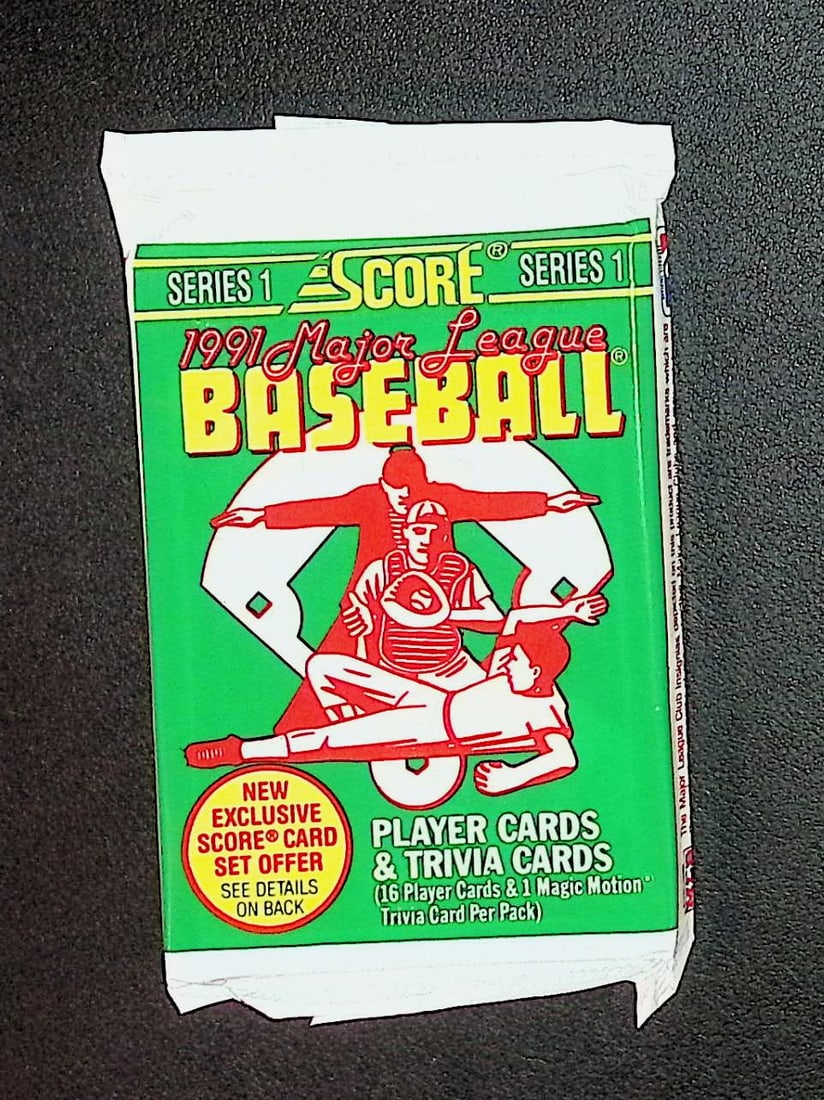 1991 Score Series 1 Vintage Baseball Card Retail Box Pack, Sports Cards: Score Valuable Vintage Rookie Baseball MLB Trading Cards, Old Sports Cards for Sale Near Me, Bo Breaker, Ken Griffey, Jr. Dream Team & Rifleman, Don Mattingly, World Series & Hall of Fame Players, Coo