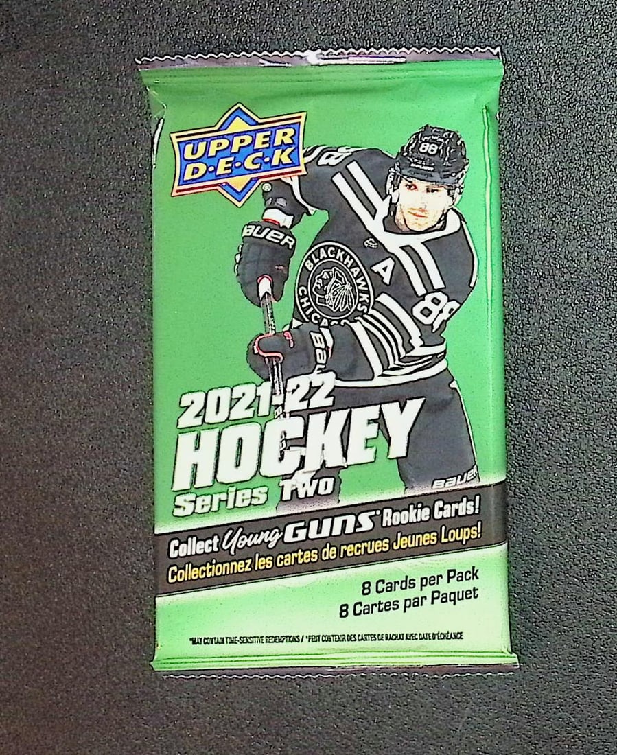 2021-22 Upper Deck Series 2 Hockey Card Retail Box Pack - Young Guns Rookie Cards: Upper Deck Series 2 Hockey NHL Trading & Sports Cards, Rookie SP Cards, Stanley Cup & Hall of Fame Players, Connor McDavid, Alex Ovechkin, Sports Cards for Sale Near Me, Auction Memorabilia Lots For S