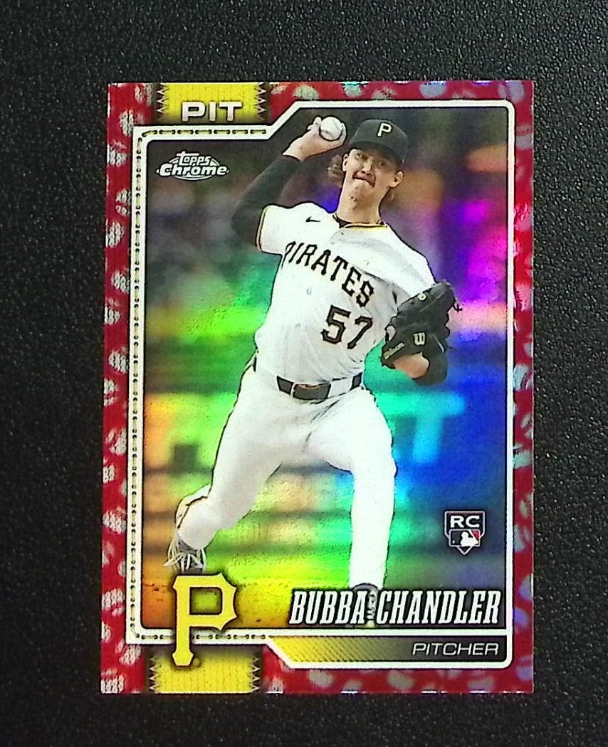 Bubba Chandler Rookie Baseball Seams Refractor 2026 Topps Chrome #93 Pirates: Topps, Bowman, & Fanatics Baseball MLB Trading & Sports Cards, Sports Cards for Sale Near Me, World Series & Hall of Fame Players Memorabilia, Refractors, X-Fractors, Numbered, SP, SSP, Valuable