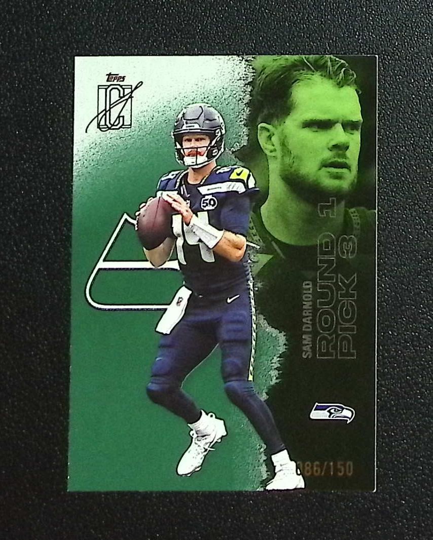 Sam Darnold Green /150 2025 Topps Signature Class #47 Seattle Seahawks: Topps & Bowman Football NFL Trading Sports Cards, Sports Cards for Sale Near Me, Super Bowl & Hall of Fame Player Cards, Resurgence, Composite, SP, SSP, Valuable Auction Memorabilia Lots For Sale On