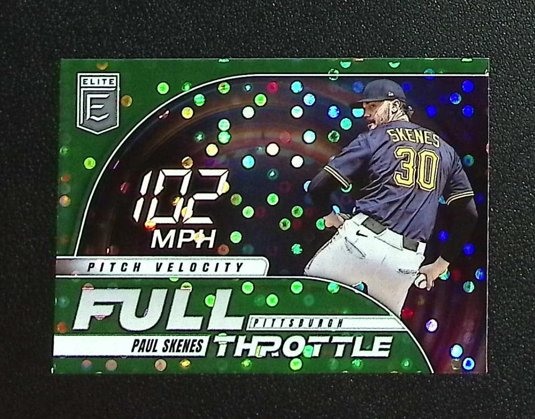 Paul Skenes Full Throttle Green Disco 2026 Donruss Elite #9 Pittsburgh Pirates: Panini, Donruss, & Donruss Optic Baseball MLB Trading & Sports Cards, Sports Cards for Sale Near Me, Prizm, Mosaic, Select, SP, SSP, Auction Memorabilia Lots for Sale On Line, World Series & Hall of