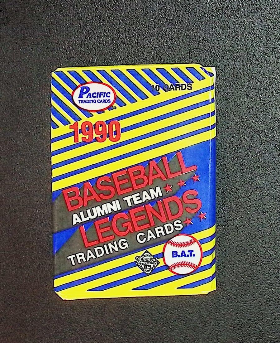 1990 Pacific Vintage Baseball Legends Retail Box Pack Wax Pack: Pacific Valuable Vintage Baseball MLB Trading & Sports Cards, Brooks Robinson, Bob Feller, Warren Spahn, Rod Carew, Ernie Banks, Old Sports Cards for Sale Near Me, Auction Lot, World Series & Hall of 