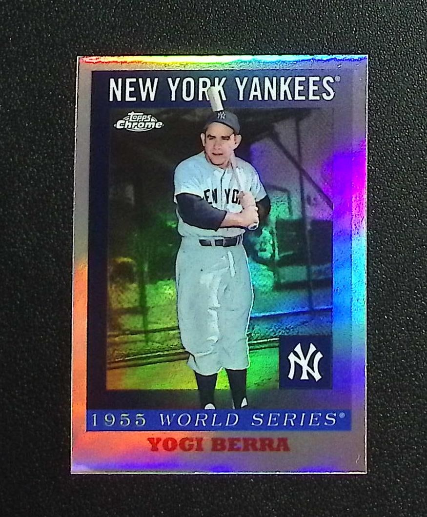 Yogi Berra 2025 Topps Chrome Platinum #55WS-8 New York Yankees: Topps, Bowman, & Fanatics Baseball MLB Trading & Sports Cards, Sports Cards for Sale Near Me, World Series & Hall of Fame Players Memorabilia, Refractors, X-Fractors, Numbered, SP, SSP, Valuable Aucti