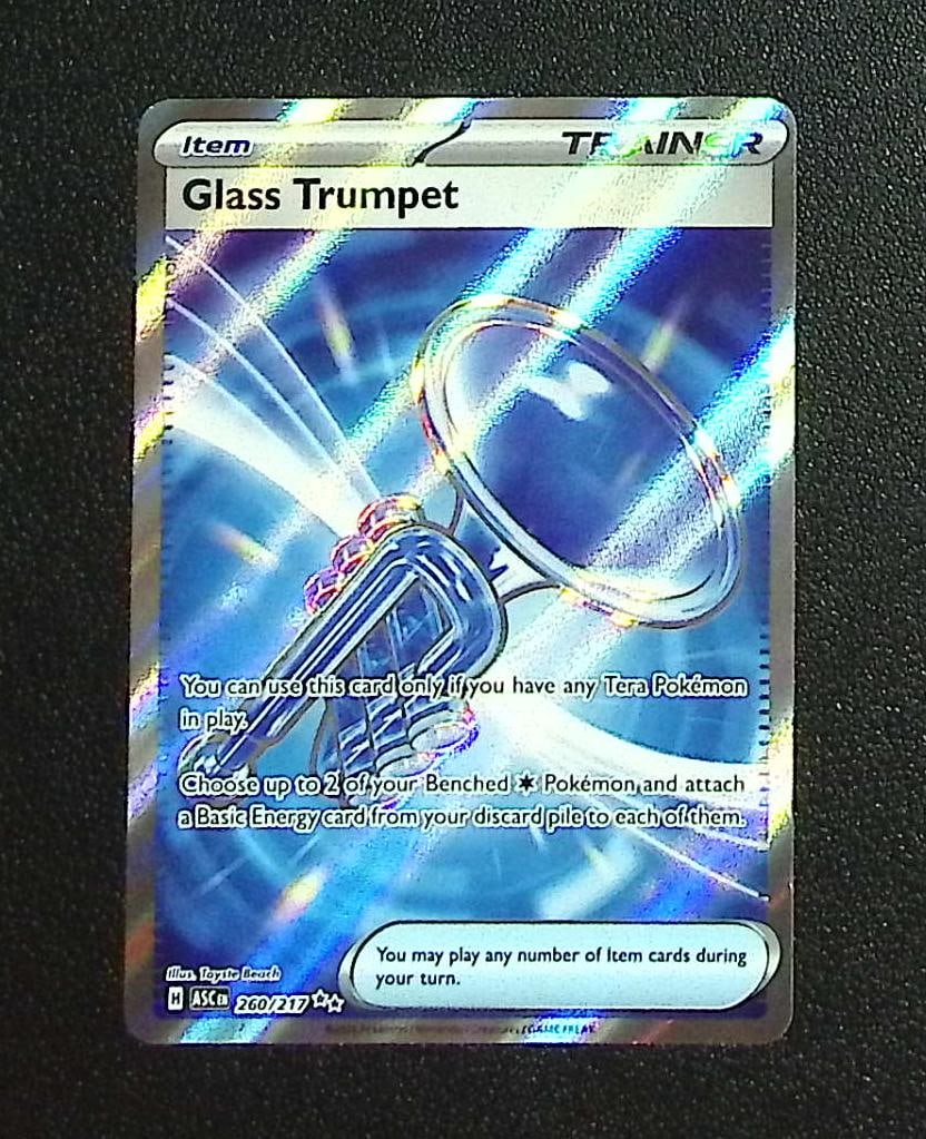 Pokemon Ascended Heroes Glass Trumpet Ultra Rare #260: Pokemon Trading Card Game Cards, Charizard, Pikachu, Mewtwo, Reverse Holo, Holo Rare, Secret Rare Cards, Full Art Cards, Eevee, Ultra Rare Card, Illustration Rare, Special Illustration Rare SIR
