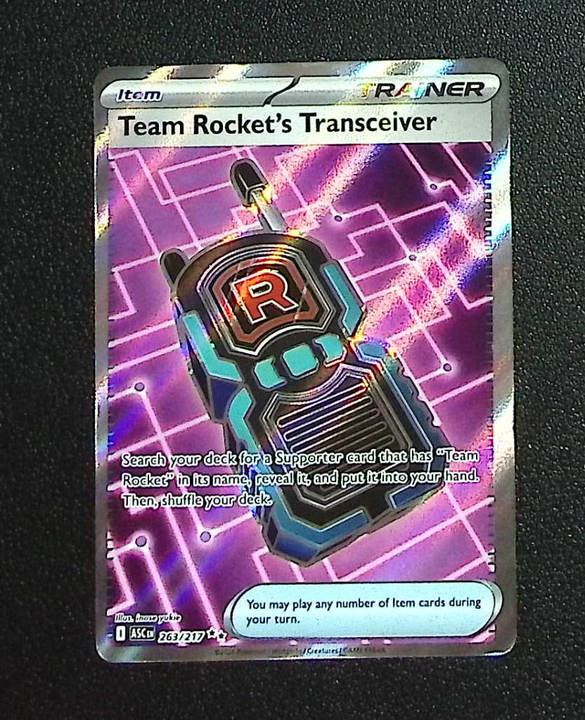 Pokemon Ascended Heroes Team Rocket's Transceiver Ultra Rare #263: Pokemon Trading Card Game Cards, Charizard, Pikachu, Mewtwo, Reverse Holo, Holo Rare, Secret Rare Cards, Full Art Cards, Eevee, Ultra Rare Card, Illustration Rare, Special Illustration Rare SIR