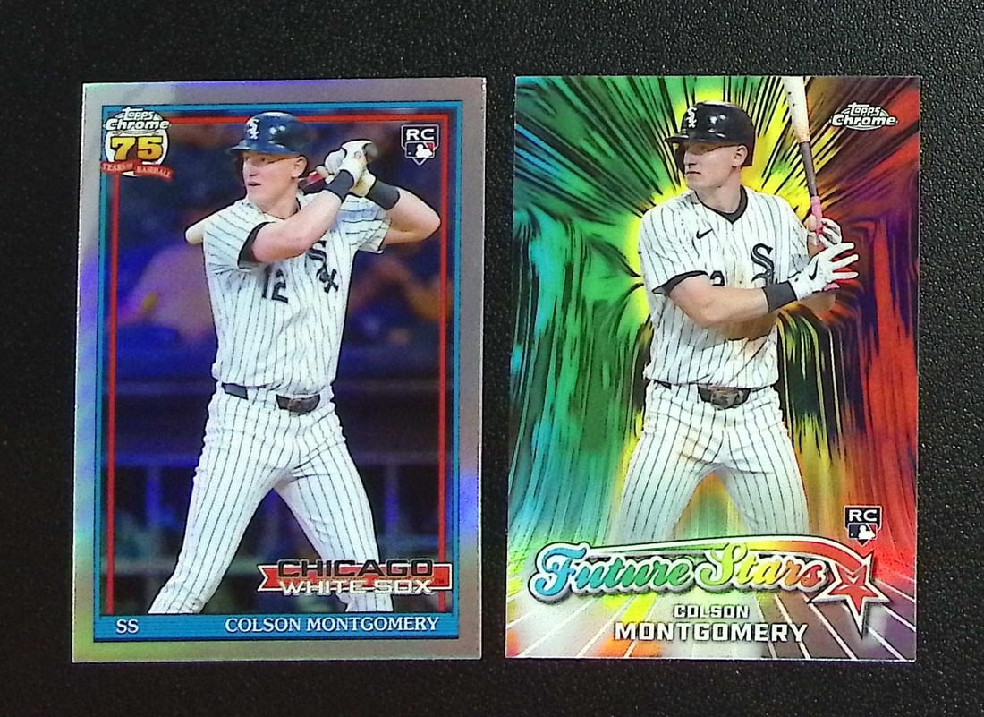 Lot of 2 Colson Montgomery Rookie Card Inserts 2026 Topps Chrome #91CB-16 & #FS-2: Topps, Bowman, & Fanatics Baseball MLB Trading & Sports Cards, Sports Cards for Sale Near Me, World Series & Hall of Fame Players Memorabilia, Refractors, X-Fractors, Numbered, SP, SSP, Valuable Aucti
