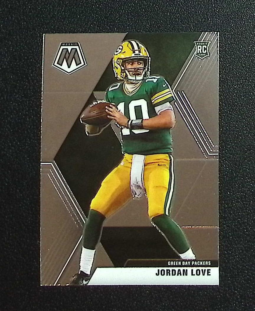 Jordan Love Rookie Card 2020 Mosaic #211 Green Bay Packers: Panini, Donruss Optic, & Donruss Select, Prizm, Mosaic, Contenders, Zenith, Phoenix, Illusions, Absolute, Rookie NFL Sports Trading Cards, SP, SSP, Cards, Football Cards for Sale Near Me, Superbowl & 