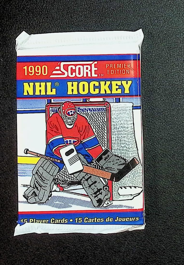 1990 Score Premier Edition Hockey Cards Retail Box Pack Sports Cards Wayne Gretzky (1 of 1)