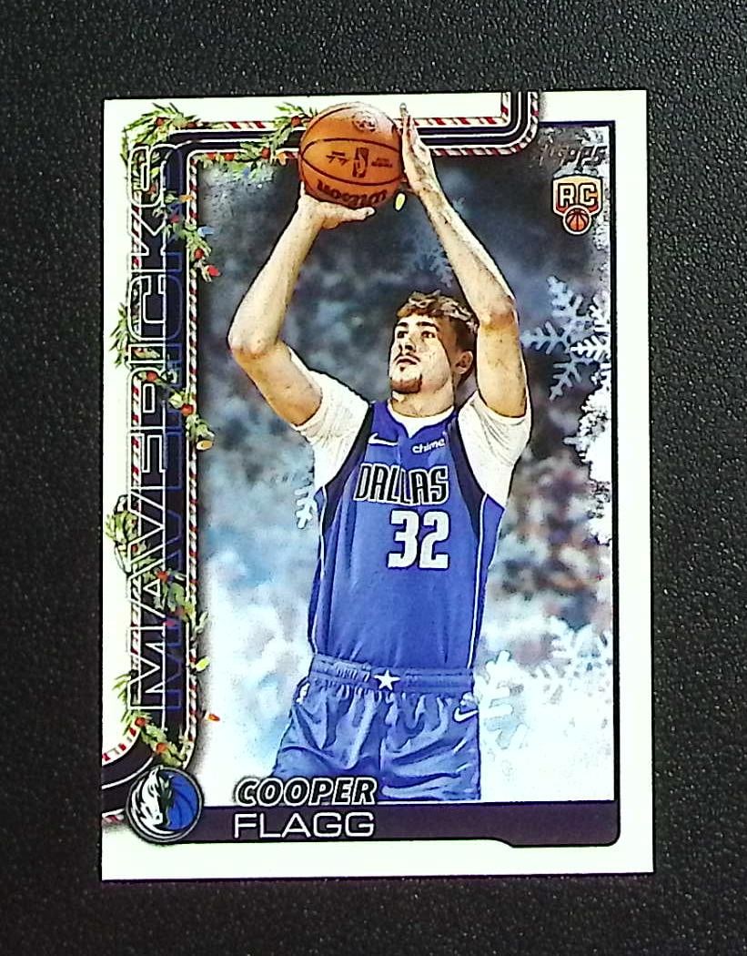 Cooper Flagg Rookie Card 2025-26 Topps Holiday #H161 Dallas Mavericks: Topps & Bowman Basketball NBA Trading & Sports Cards, Sports Cards for Sale Near Me, Chrome, Refractor, SP, SSP, Valuable Auction Memorabilia Lots Sold On Line, NBA Championship & Hall of Fame Player 