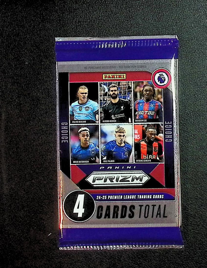 2024-25 Panini PRIZM Premier League Soccer Card Retail Box Pack: Panini Soccer Trading & Sports Cards, World Cup, Zebra, Sports Cards for Sale Near Me, SP, SSP, Numbered Cards, Auction Lots for Sale on Line