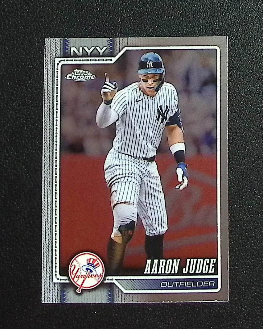 Aaron Judge 2026 Topps Chrome #100 New York Yankees: Topps, Bowman, & Fanatics Baseball MLB Trading & Sports Cards, Sports Cards for Sale Near Me, World Series & Hall of Fame Players Memorabilia, Refractors, X-Fractors, Numbered, SP, SSP, Valuable Aucti