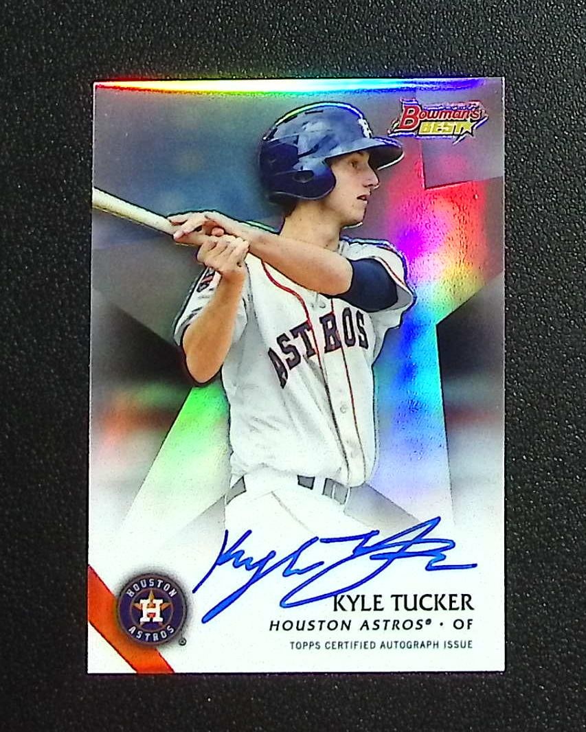 Kyle Tucker Prospects Refractor Auto 2015 Bowman's Best #B15-KT Astros, Dodgers: Topps, Bowman, & Fanatics Baseball MLB Trading & Sports Cards, Sports Cards for Sale Near Me, World Series & Hall of Fame Players Memorabilia, Refractors, X-Fractors, Numbered, SP, SSP, Valuable Aucti