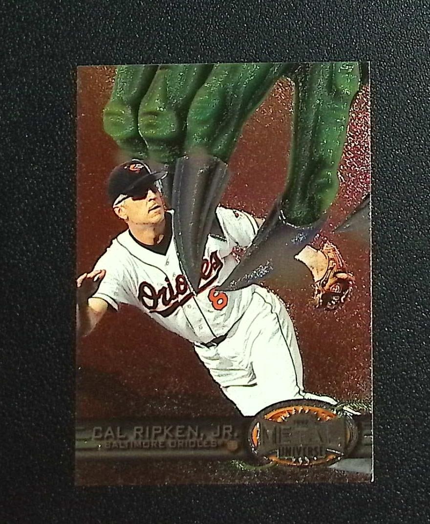 Cal Ripken Jr. 1997 Metal Universe #8 Baltimore Orioles: SkyBox Baseball MLB Trading & Sports Cards, Old Sports Cards for Sale Near Me, Auction Memorabilia Lots for Sale On Line, World Series & Hall of Fame Players