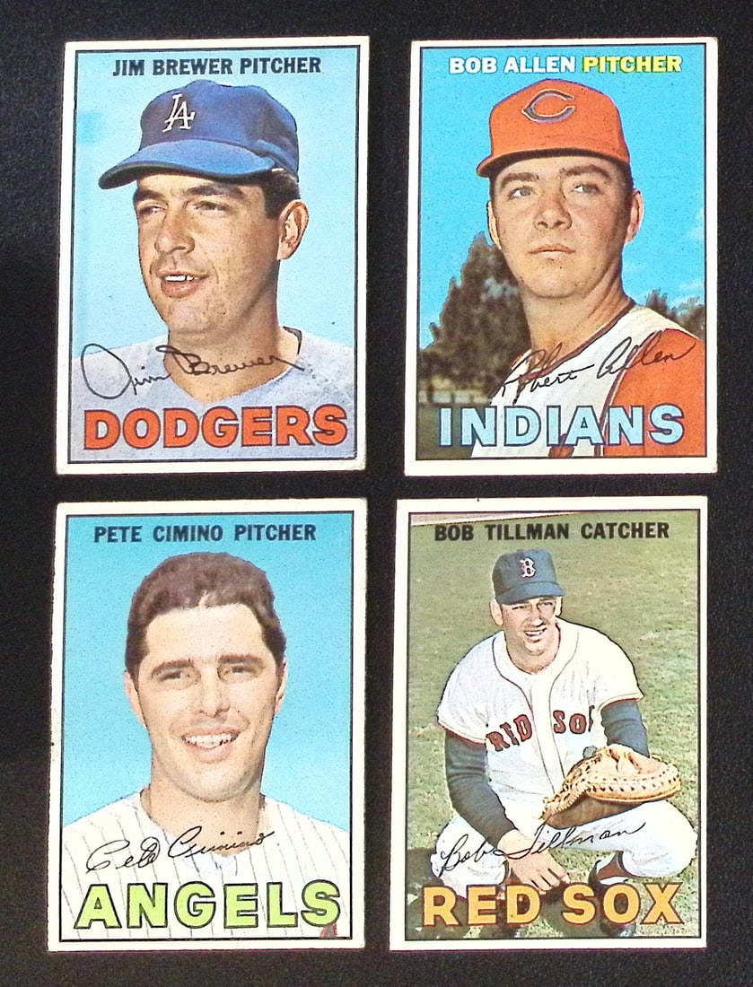 Lot of 4 1967 Topps Vintage Baseball Cards. All Different, See Pictures for Cards/Condition: MLB Trading Cards, Baseball Cards, Topps Cards, Topps Baseball Cards, Topps Vintage Cards, Sports Cards for Sale Near Me, Vintage Sports Card, Vintage Baseball Cards, Old Baseball Cards, Old Sports Ca