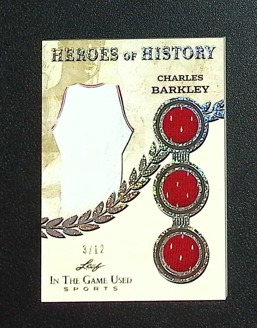 Charles Barkley Triple Patch /12 2025 Leaf In The Game #HH-14: Leaf Basketball NBA Trading & Sports Cards, Sports Cards for Sale Near Me, Chrome, Refractor, SP, SSP, Valuable Auction Memorabilia Lots Sold On Line, NBA Championship & Hall of Fame Player Cards