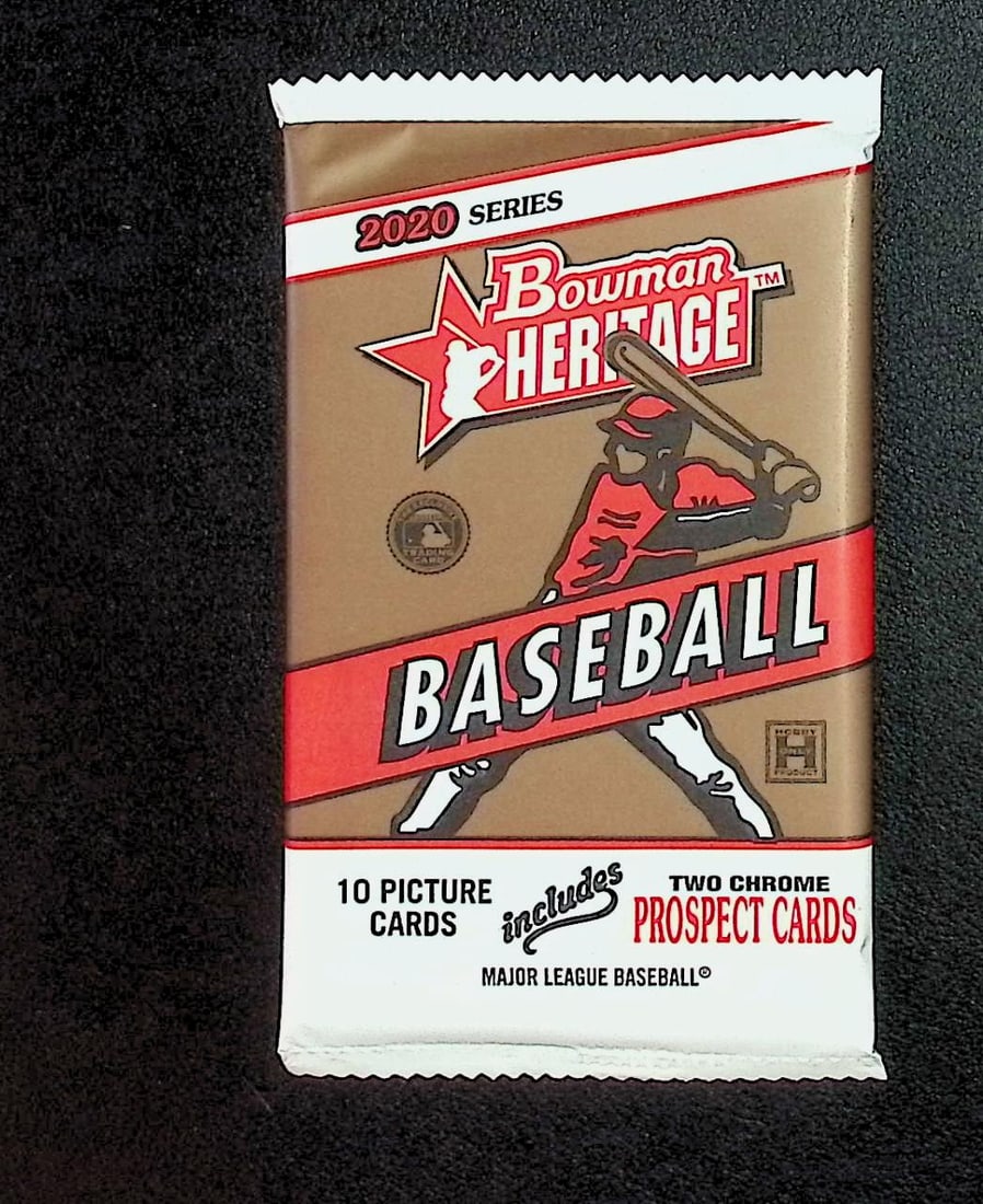 2020 Bowman HERITAGE HOBBY BOX PACK 2 Chrome Prospect Cards in Every Pack (1 of 1)