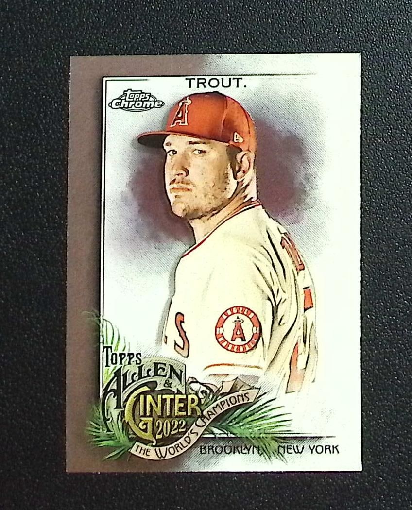 Mike Trout 2022 Allen & Ginter Chrome #35 Los Angeles Angels: Topps, Bowman, & Fanatics Baseball MLB Trading & Sports Cards, Sports Cards for Sale Near Me, World Series & Hall of Fame Players Memorabilia, Refractors, X-Fractors, Numbered, SP, SSP, Valuable Aucti