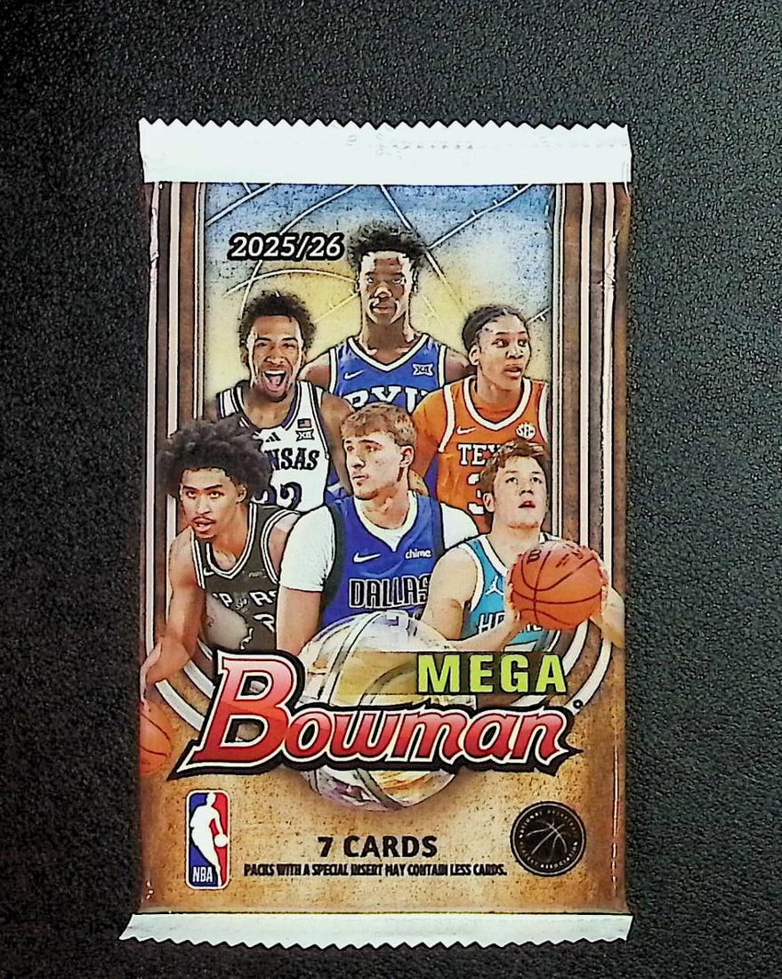 2025-26 Bowman Basketball Mega Box Pack - Cooper Flagg & Kon Knueppel Rookie Cards: Bowman Basketball NBA Trading & Sports Cards, Sports Cards for Sale Near Me, Champion and Hall of Fame Players, Auction Lots for Sale On Line