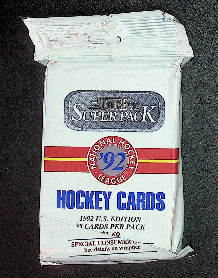 1992 Score US EDITION SUPER PACK Vintage Hockey Cards Retail Box Pack, 35 Cards Per Pack (1 of 1)