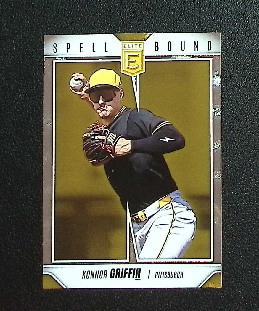 Konnor Griffin Spellbound "N" 2026 Donruss Elite #7 Pittsburgh Pirates: Panini, Donruss, & Donruss Optic Baseball MLB Trading & Sports Cards, Sports Cards for Sale Near Me, Prizm, Mosaic, Select, SP, SSP, Auction Memorabilia Lots for Sale On Line, World Series & Hall of F