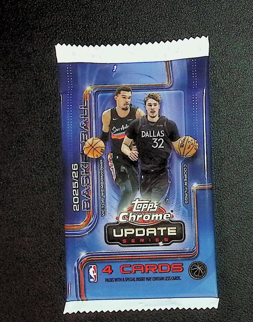 2025 Topps Chrome Update Series Basketball BLASTER BOX PACK - Cooper Flagg Rookie Card (1 of 1)