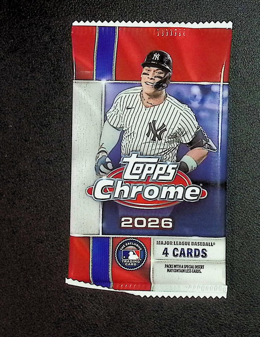 2026 Topps Chrome Baseball Blaster Box Pack: Factory Sealed Topps Baseball MLB Trading & Sports Cards, Rookie Cards in this set are Jack Caglianone, Speckled, SP, SSP, Variations, Autographs, Chrome, Refractors, 1976 Topps, Sports Cards for Sale
