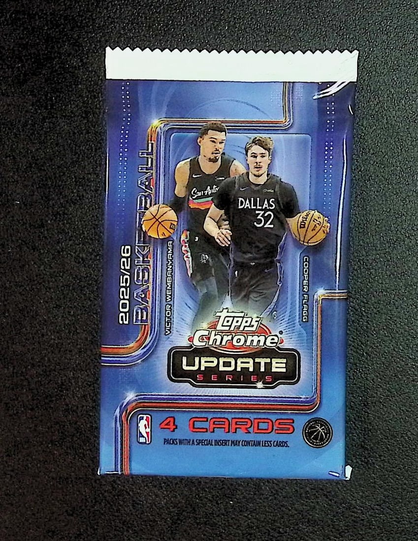 2025 Topps Chrome Update Series Basketball BLASTER BOX PACK - Cooper Flagg Rookie Card (1 of 1)
