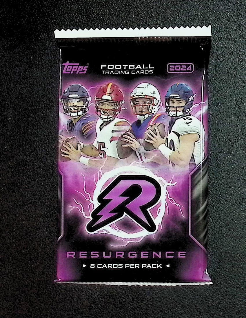 2024 Topps Resurgence Football Cards Mega Box Pack - Jayden Daniels Rookie Card: Topps Football NFL Trading & Sports Cards, Rookie Cards in this Set Are Drake Maye Jayden Daniels, Bo Nix, JJ McCarthy, Marvin Harrison Jr, Refractors, Prism Refractors, X-Fractors, Sports Cards for S