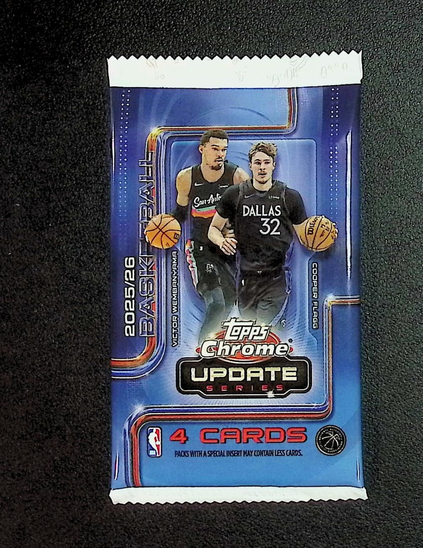 2025 Topps Chrome Update Series Basketball BLASTER BOX PACK - Cooper Flagg Rookie Card (1 of 1)