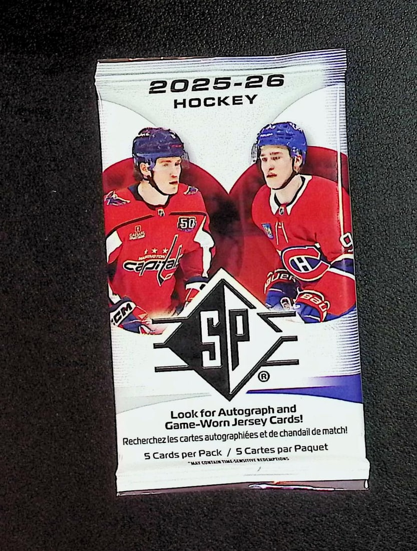 2025-26 Upper Deck SP Hockey BLASTER BOX PACK - NHL Sports Trading Card: Upper Deck Hockey NHL Trading & Sports Cards, Stanley Cup Winners & Hall of Fame Players, Connor McDavid, Alex Ovechkin, Sports Cards for Sale Near Me, Auction Lots for Sale on Line