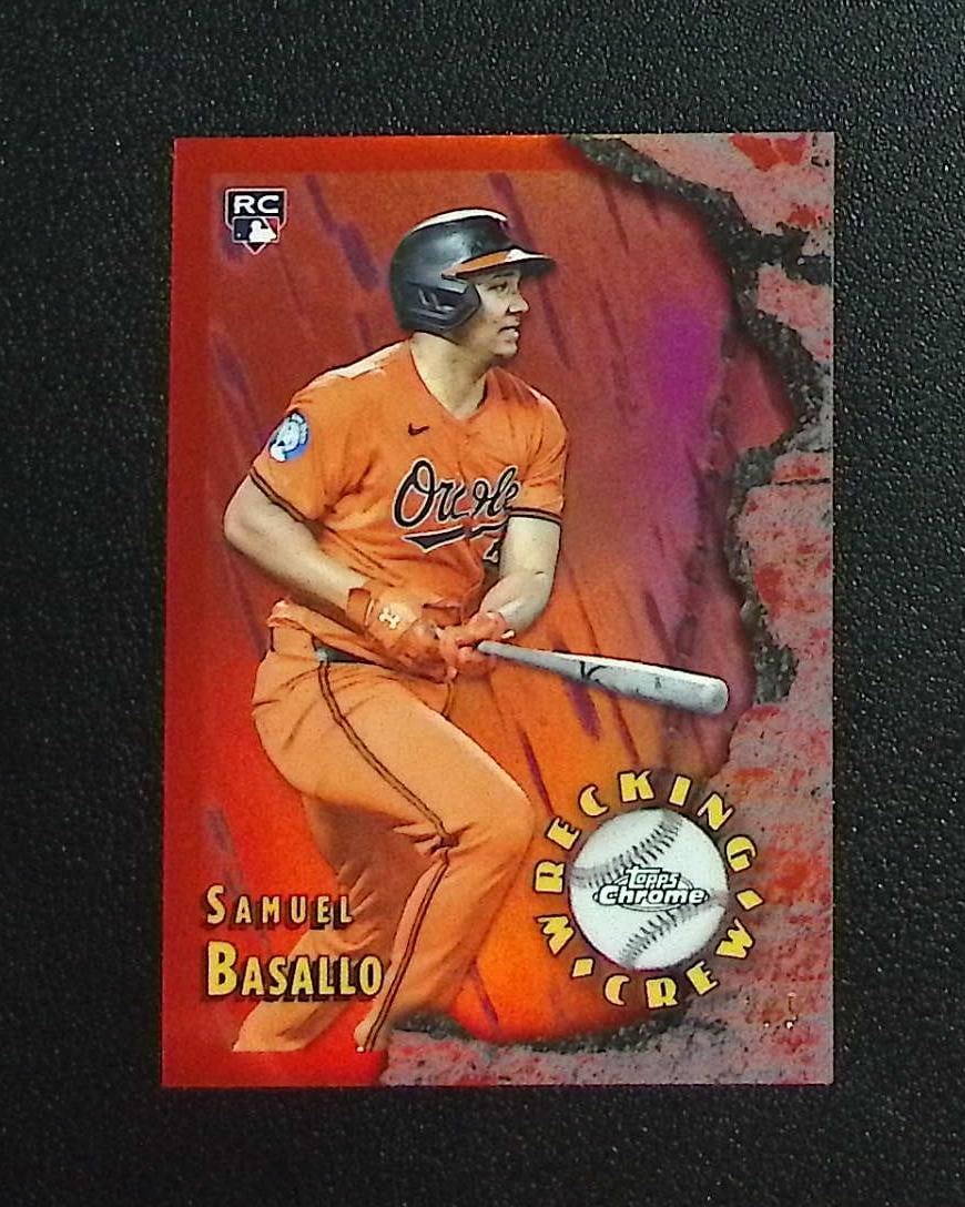 Samuel Basallo Rookie Wrecking Crew Red Refractor /5 2026 Topps Chrome #WC-24: Topps, Bowman, & Fanatics Baseball MLB Trading & Sports Cards, Sports Cards for Sale Near Me, World Series & Hall of Fame Players Memorabilia, Refractors, X-Fractors, Numbered, SP, SSP, Valuable Aucti