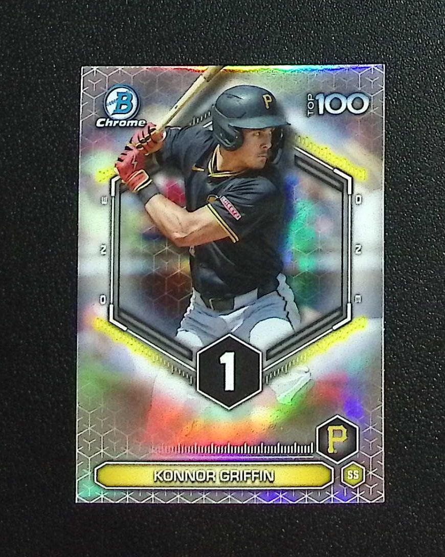 Konnor Griffin Top 100 Prospects 2026 Bowman Chrome #BTP-1 Pittsburgh Pirates: Topps, Bowman, & Fanatics Baseball MLB Trading & Sports Cards, Sports Cards for Sale Near Me, World Series & Hall of Fame Players Memorabilia, Refractors, X-Fractors, Numbered, SP, SSP, Valuable Aucti