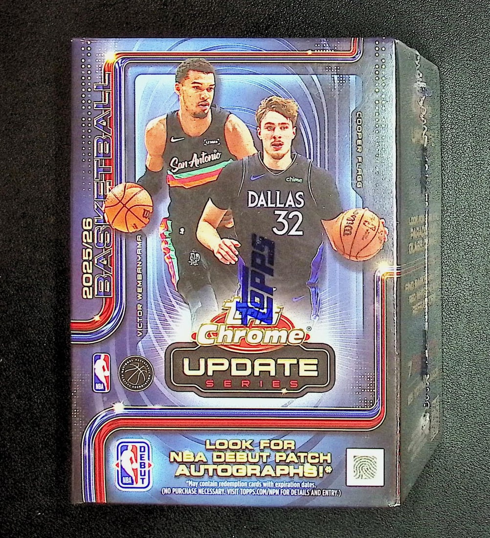 2025 Topps Chrome Update Series Basketball BLASTER BOX - Cooper Flagg Rookie Card: Topps Basketball NBA Trading & Sports Cards, Rookie Cards in this set are Cooper Flagg, Dylan Harper, Ace Bailey, V J Edgecombe, Kon Knueppel , Autographs, Signatures, Green Topps Logo Refractor, Auct